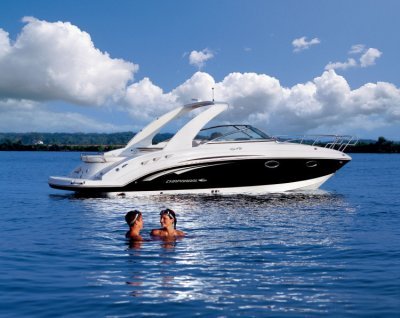 cabin boat at sea